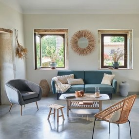 Atmosphera - Specchio da parete MANON diametro 88 cm abete