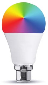 V-TAC Smart Lampada Led Bulb B22 A60 10W WiFi RGB CCT Dimmerabile APP Compatible Amazon Alexa Google Home SKU-2791