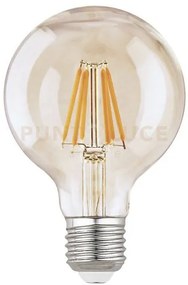 Gla256v- lampadina attacco e27 d.12,5cm 2200k 1200lm 12w globo vetr...