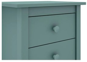 Comodino per bambini in legno di pino color petrolio Max - Marckeric