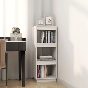 Libreria/divisorio bianco 40x35x103cm in legno massello di pino