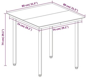 Set da Pranzo da Giardino 5 pz con Cuscini Polyrattan e Vetro