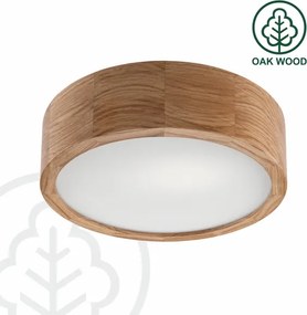 Brilagi - LED RGBW dimmerabile plafoniera CARVALHO 1xE27/15W/230V Wi-Fi rovere Ø 27,5