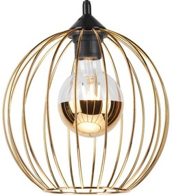 Lampadario a sospensione con filo ZOYA 1xE27/60W/230V oro