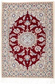 Nain Tappeto 90x60 Rosso (Iran) Annodato A Mano