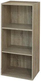 Libreria Componibile Multifunzionale in MDF e Frassino, Vari Formati e Colori, 42 x 29 x 89h / Rovere Nordico