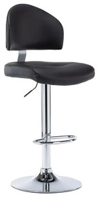 Sgabello Da Bar Nero İn Similpelle /