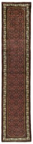 Hamedan Tappeto 410x90 Rosso (Iran) Annodato A Mano