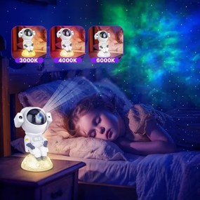 Proiettore LED RGB 3-in-1 LED/5W/5V 3000/4000/6000K astronauta + telecomando