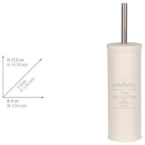 Scopino WC color crema in acciaio Home – Wenko