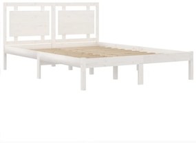 Giroletto bianco in legno massello 140x190 cm