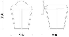 Philips - Applique da esterno SUNERA 1xE27/25W/230V IP44