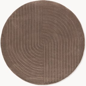 Tappeto rotondo in lana fatto a mano Mason