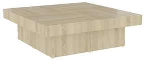 Tavolino da salotto rovere sonoma 90x90x28 cm legno multistrato