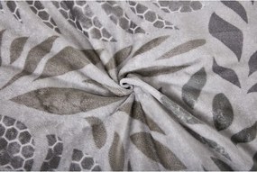 Biancheria da letto grigia in micropile per letto singolo 140x200 cm Judith – My House