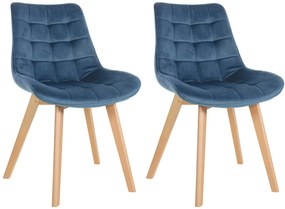 Sedie Brook İn Velluto: Eleganza E Comfort Per La Tua Casa / Blau