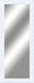 Specchio rettangolare in legno bianco 58 x 143 cm