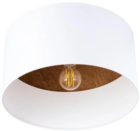 Sollux SL.1392 - Plafoniera TELESTO 1xE27/15W/230V diametro 35 cm bianco/marrone