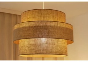 Brilagi - Lampadario a sospensione con filo SPACE YUTE 1xE27/15W/230V diametro 50 cm beige/bianco