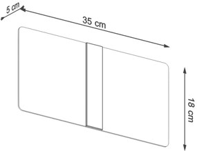 Sollux SL.1006 - Applique AZALIA 2xG9/40W/230V
