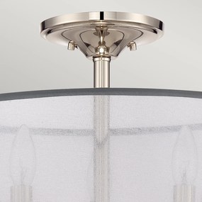 Lampadario Contemporaneo Whitney Metallo Argento Imperiale 3 Luci E14