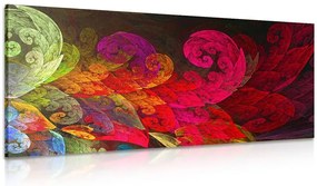 Quadro su tela – Foglie pastello astratte