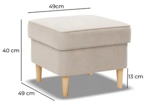 Elegante sgabello in beige