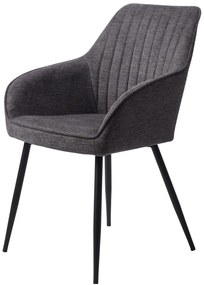 Sedia da pranzo grigio scuro Nolan - Unique Furniture