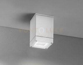 Plafoniera-faretto alluminio colore bianco opaco pendo ip44 1 luce ...