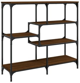 Tavolino consolle rovere marrone 103x32x95 cm legno multistrato