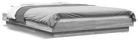 Giroletto luci led grigio sonoma 140x200 cm legno multistrato