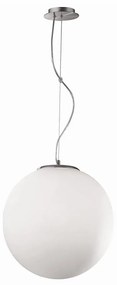 Ideal Lux - Lampadario a sospensione su cavo MAPA 1xE27/42W/230V diam. 20 cm bianco