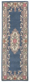 Tappeto in lana blu 67x210 cm Aubusson - Flair Rugs
