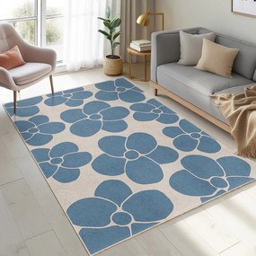 Tappeto blu lavabile 160x230 cm Blue Meadow – Mila Home