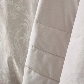 Copriletto color crema in velluto con rivestimento trapuntato 220x230 cm Bridgerton Regal Velvet – Catherine Lansfield