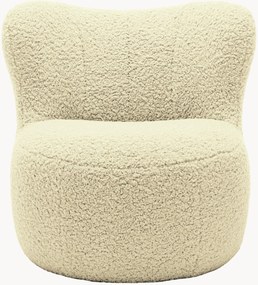 Poltrona lounge in teddy freistil173, avorio