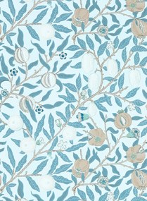 Morris & Co Carta da parati Simply Fruit - Slate/ Vellum