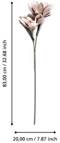Eglo 428114 - Fiore artificiale MOLAVE 83 cm rosa