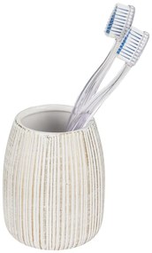 Portaspazzolino bianco/dorato in ceramica Pascoli – Wenko