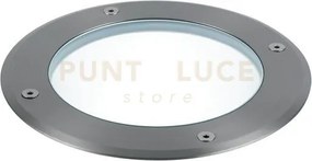 Faro a incasso calpestabile drive acciaio 1 luce attacco e27 ip67 1...