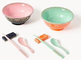 Servizio di stoviglie fatto a mano Asian, 2 persone, set da 10