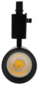Faro LED 20W Trifase Nero 60°, 120lm/W, CRI92, no Flickering - BRIDGELUX LED Colore  Bianco Naturale 4.000K