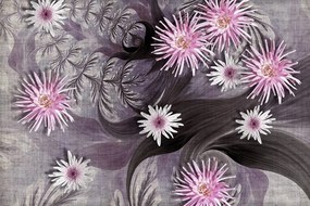 Carta da parati – Fiori su sfondo splendido