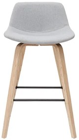 Sgabelli da bar scandinavi grigio chiaro e legno(set di 2) NONIE