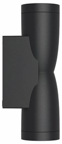 Applique Conica a Clessidra Bidirezionale IP65 GU10 - Nera