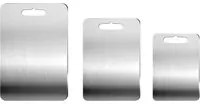 Servizio 3 taglieri in acciaio inox