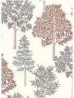 Coordonne Carta da parati Arboleda - Terracota/ Granate