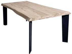 ALBERT - tavolo da pranzo moderno in metallo e legno 250x100
