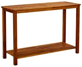 Tavolo Consolle Da Giardino 110x40x75cm Legno Massello Acacia /