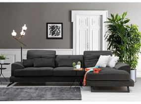 Divano angolare grigio scuro (angolo destro) Frido - Balcab Home